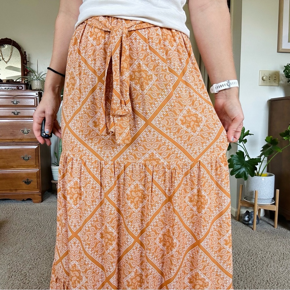 🌸Blue Rain Maxi Skirt